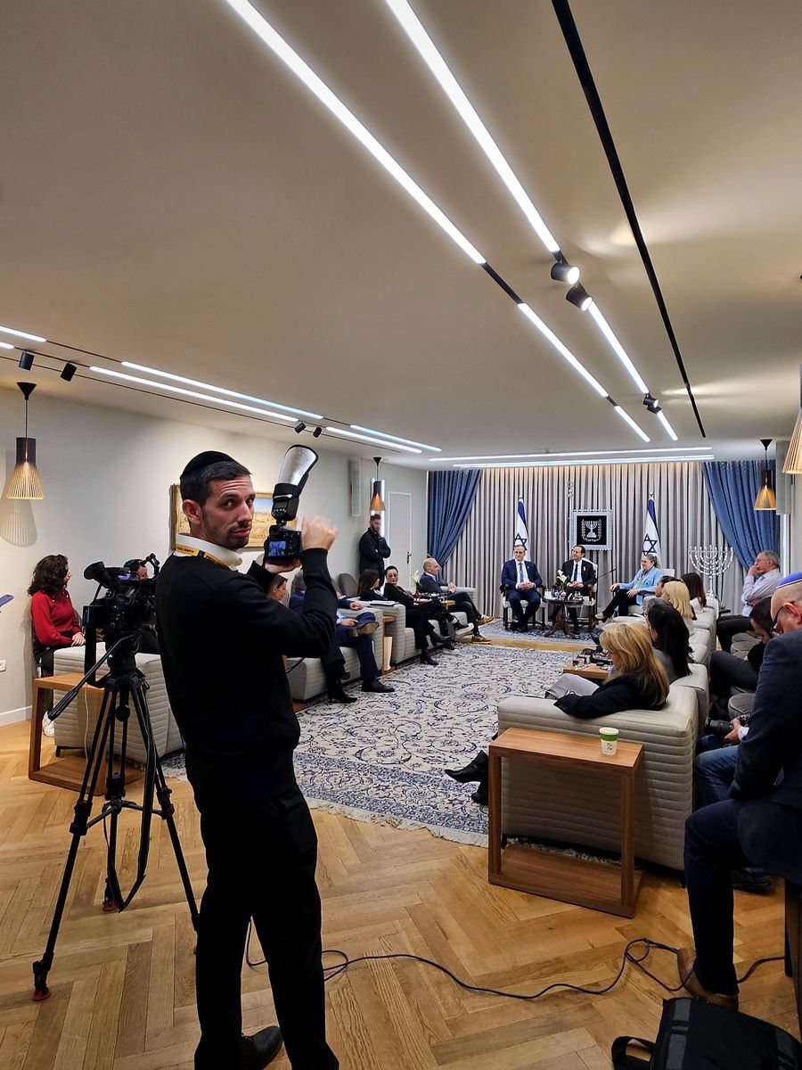 Filming at the President&rsquo;s Residence